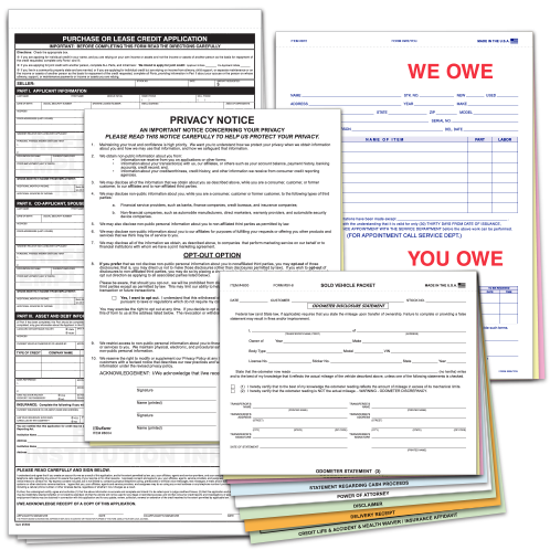 TruForm™ Sales Department Forms